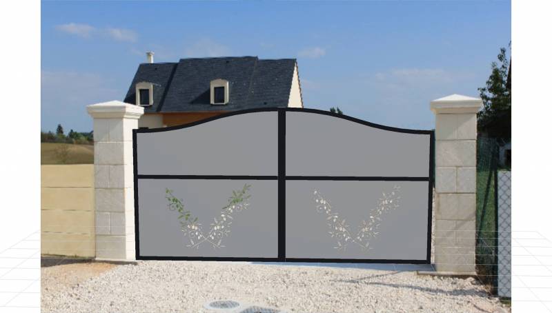 PORTAIL 2 VANTAUX A AUBIGNAN, VAUCLUSE