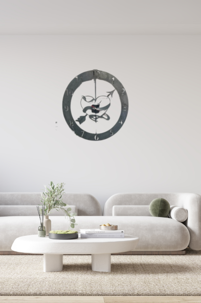 AR0325 PENDULE COEUR FLECHE