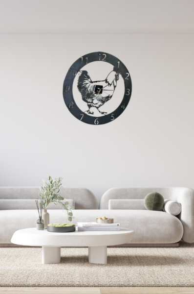 AR0108 PENDULE POULE 